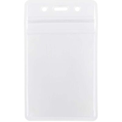 SPRINTIS 20 Unità - Buste porta badge, impermeabili, formato carta di credito, verticale lato corto, PVC morbido, trasparente SPRINTIS 20 Unità - Buste porta badge, impermeabili, formato carta di credito, verticale lato corto, PVC morbido, trasparente