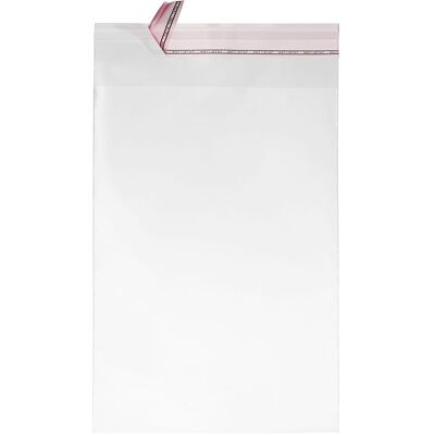 SPRINTIS 100 Unità - Buste con patella di chiusura permanente, plastica OPP, trasparente 225 x 310 mm SPRINTIS 100 Unità - Buste con patella di chiusura permanente, plastica OPP, trasparente 225 x 310 mm
