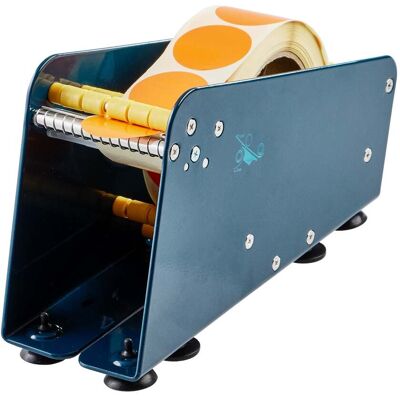 SPRINTIS 1 Unità - Dispenser manuale da tavolo per etichette, fino a 75 mm di larghezza rotolo, Metallo, blu SPRINTIS 1 Unità - Dispenser manuale da tavolo per etichette, fino a 75 mm di larghezza rotolo, Metallo, blu