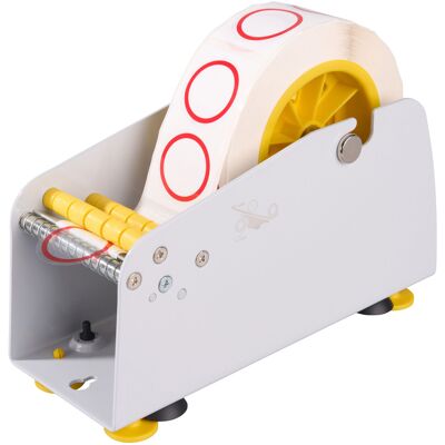 SPRINTIS 1 Unità - Dispenser manuale da muro e da tavolo per etichette, fino a 75 mm di larghezza rotolo, Metallo, grigio SPRINTIS 1 Unità - Dispenser manuale da muro e da tavolo per etichette, fino a 75 mm di larghezza rotolo, Metallo, grigio
