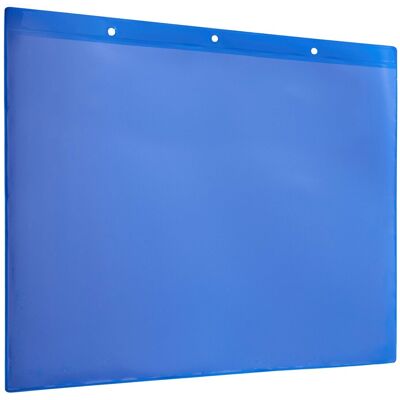 SPRINTIS 10 Unità - Tasche di contrassegno con fori per appendere blu lato lungo A4 210 x 297 mm, PVC rigido PVC morbido SPRINTIS 10 Unità - Tasche di contrassegno con fori per appendere blu lato lungo A4 210 x 297 mm, PVC rigido PVC morbido
