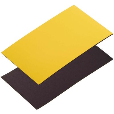 SPRINTIS 100 Unità - Etichette magnetiche scrivibili 50 x 80 mm giallo, ferrite PVC SPRINTIS 100 Unità - Etichette magnetiche scrivibili 50 x 80 mm giallo, ferrite PVC