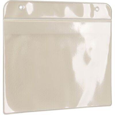 SPRINTIS 25 Unità - Buste magnetiche con fori per appendere A5 lato lungo, PVC morbido, beige SPRINTIS 25 Unità - Buste magnetiche con fori per appendere A5 lato lungo, PVC morbido, beige