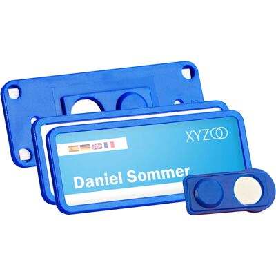 SPRINTIS 10 Unità - Targhette portanome TEAM magnetiche 75 x 27 mm blu scuro, Plastica SPRINTIS 10 Unità - Targhette portanome TEAM magnetiche 75 x 27 mm blu scuro, Plastica