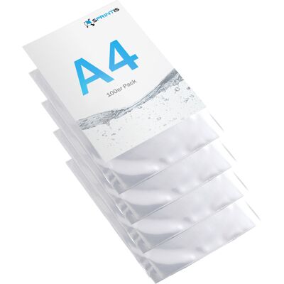 SPRINTIS 100 Unità - Buste per raccoglitori, A4 Margine per l'archiviazione: 17 mm di larghezza, senza perforazione 110 µm, PP, trasparente SPRINTIS 100 Unità - Buste per raccoglitori, A4 Margine per l'archiviazione: 17 mm di larghezza, senza perforazione 110 µm, PP, trasparente