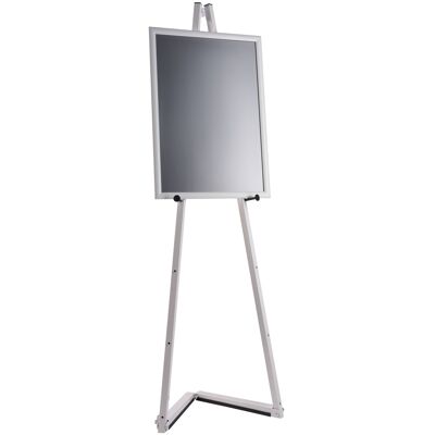 SPRINTIS 1 Unità - Cavalletto portatile in alluminio con cornice a scatto bianco 1500 mm A2 420 x 594 mm, alluminio acciaio SPRINTIS 1 Unità - Cavalletto portatile in alluminio con cornice a scatto bianco 1500 mm A2 420 x 594 mm, alluminio acciaio