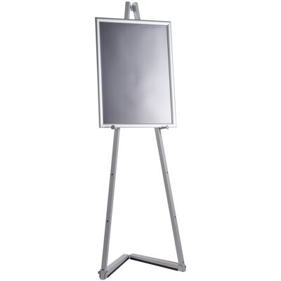 SPRINTIS 1 Unità - Cavalletto portatile in alluminio con cornice a scatto argento 1500 mm A2 420 x 594 mm, alluminio acciaio SPRINTIS 1 Unità - Cavalletto portatile in alluminio con cornice a scatto argento 1500 mm A2 420 x 594 mm, alluminio acciaio