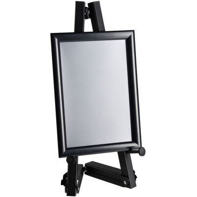 SPRINTIS 1 Unità - Cavalletto portatile in alluminio con cornice a scatto nero 500 mm A4 210 x 297 mm, alluminio acciaio SPRINTIS 1 Unità - Cavalletto portatile in alluminio con cornice a scatto nero 500 mm A4 210 x 297 mm, alluminio acciaio