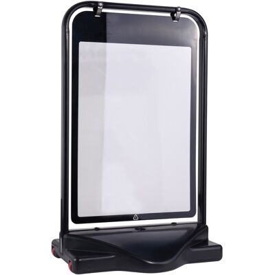 SPRINTIS 1 Unità - Cavalletto pubblicitario SWING-STOP A1 con serbatoio d’acqua, nero, acciaio Plastica SPRINTIS 1 Unità - Cavalletto pubblicitario SWING-STOP A1 con serbatoio d’acqua, nero, acciaio Plastica
