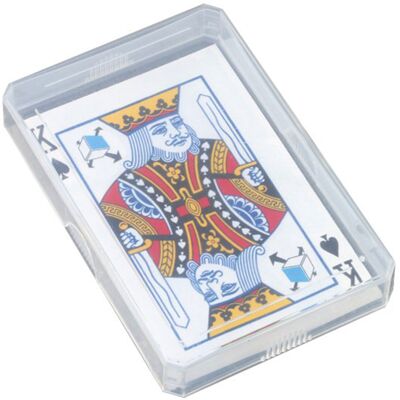 SPRINTIS 10 Unità - Porta carte da gioco, 97 x 65 x 15 mm, base e coperchio, PP, trasparente SPRINTIS 10 Unità - Porta carte da gioco, 97 x 65 x 15 mm, base e coperchio, PP, trasparente