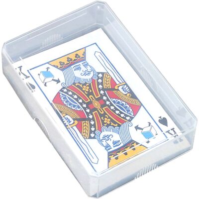 SPRINTIS 10 Unità - Porta carte da gioco, 97 x 65 x 24 mm, base e coperchio, PP, trasparente SPRINTIS 10 Unità - Porta carte da gioco, 97 x 65 x 24 mm, base e coperchio, PP, trasparente