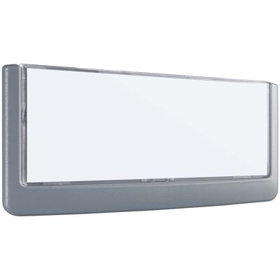 SPRINTIS 1 Unità - Targa per ufficio LISBONA 149 x 64 mm, Plastica ABS PS, trasparente grigio SPRINTIS 1 Unità - Targa per ufficio LISBONA 149 x 64 mm, Plastica ABS PS, trasparente grigio