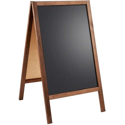 SPRINTIS 1 Unità - Cavalletto lavagna in legno WOOD-STOP Lite S, lavagna di 44 x 66 cm, aspetto di legno effetto legno SPRINTIS 1 Unità - Cavalletto lavagna in legno WOOD-STOP Lite S, lavagna di 44 x 66 cm, aspetto di legno effetto legno