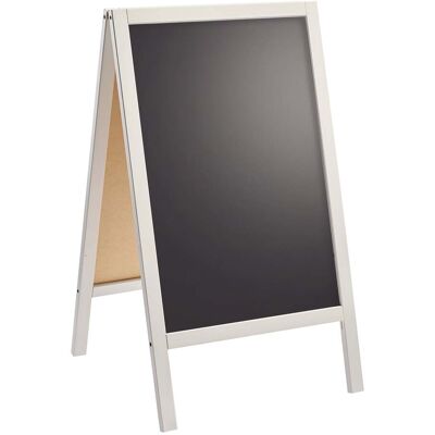 SPRINTIS 1 Unità - Cavalletto lavagna in legno WOOD-STOP Lite S, lavagna 44 x 66 cm, bianco bianco SPRINTIS 1 Unità - Cavalletto lavagna in legno WOOD-STOP Lite S, lavagna 44 x 66 cm, bianco bianco