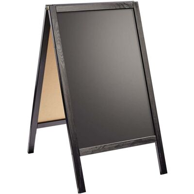 SPRINTIS 1 Unità - Cavalletto lavagna in legno WOOD-STOP Lite S, lavagna 44 x 66 cm, nero nero SPRINTIS 1 Unità - Cavalletto lavagna in legno WOOD-STOP Lite S, lavagna 44 x 66 cm, nero nero