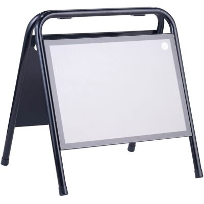 SPRINTIS 1 Unità - Cavalletto pubblicitario in acciaio A3 STEEL-STOP, orizzontale nero SPRINTIS 1 Unità - Cavalletto pubblicitario in acciaio A3 STEEL-STOP, orizzontale nero
