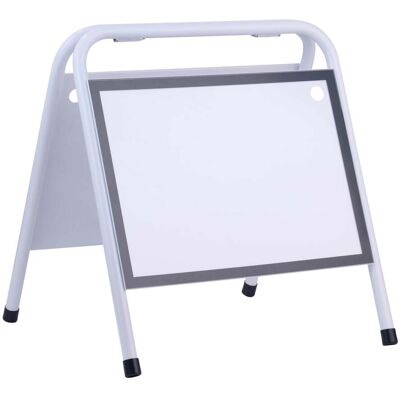 SPRINTIS 1 Unità - Cavalletto pubblicitario in acciaio A3 STEEL-STOP, orizzontale bianco SPRINTIS 1 Unità - Cavalletto pubblicitario in acciaio A3 STEEL-STOP, orizzontale bianco