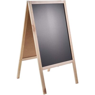 SPRINTIS 1 Unità - Cavalletto lavagna in legno WOOD-STOP Lite L, lavagna di 53 x 80 effetto legno chiaro SPRINTIS 1 Unità - Cavalletto lavagna in legno WOOD-STOP Lite L, lavagna di 53 x 80 effetto legno chiaro