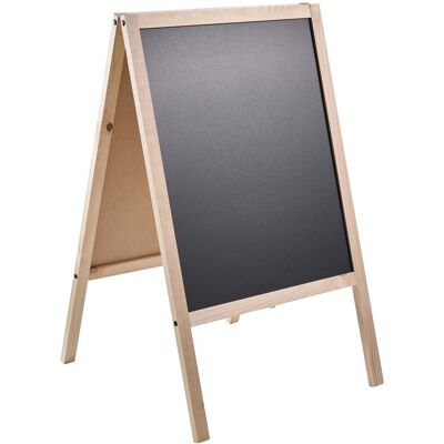 SPRINTIS 1 Unità - Cavalletto lavagna in legno WOOD-STOP Lite M, lavagna di 53 x 66 effetto legno chiaro SPRINTIS 1 Unità - Cavalletto lavagna in legno WOOD-STOP Lite M, lavagna di 53 x 66 effetto legno chiaro