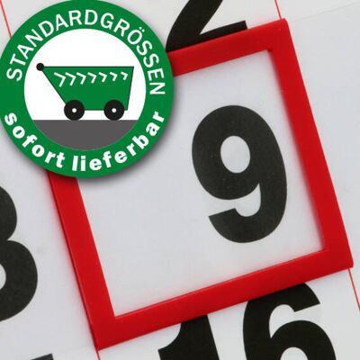SPRINTIS 100 Unità - Segnagiorno per calendari, con cordino elastico e capicorda metallico, rosso, finestrella classica E8, 20 x 40 mm dimensione interna, 26 x SPRINTIS 100 Unità - Segnagiorno per calendari, con cordino elastico e capicorda metallico, rosso, finestrella classica E8, 20 x 40 mm dimensione interna, 26 x