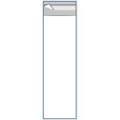 SPRINTIS 100 Unità - Buste con patella di chiusura, plastica OPP, trasparente 50 x 180 mm SPRINTIS 100 Unità - Buste con patella di chiusura, plastica OPP, trasparente 50 x 180 mm