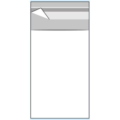SPRINTIS 100 Unità - Buste con patella di chiusura, plastica OPP, trasparente 60 x 120 mm SPRINTIS 100 Unità - Buste con patella di chiusura, plastica OPP, trasparente 60 x 120 mm