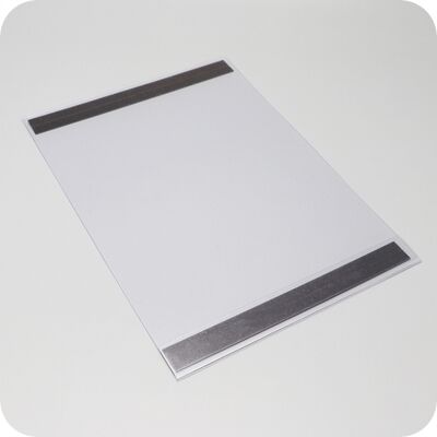 SPRINTIS 10 Unità - Buste trasparenti pieghevoli, PVC rigido con 2 strisce di nastro magnetico sul retro formato verticale, trasparente SPRINTIS 10 Unità - Buste trasparenti pieghevoli, PVC rigido con 2 strisce di nastro magnetico sul retro formato verticale, trasparente