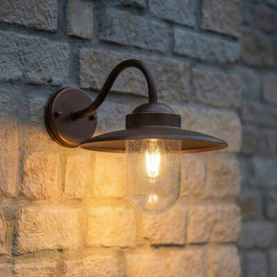 Lindby Bilma Lampada da Parete Esterno - Alluminio, Ossido, Cristallo Lindby Bilma Lampada da Parete Esterno - Alluminio, Ossido, Cristallo