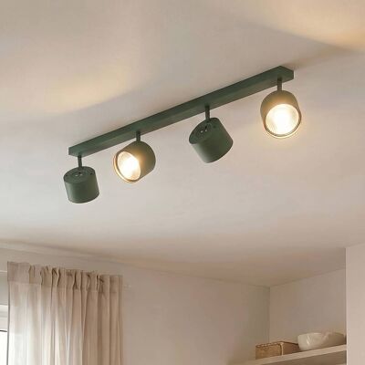 Faretto da soffitto Chloe, verde, quattro luci, regolabile Chloe Argon, Verde, Soggiorno / Sala da pranzo, Metallo, Moderno Faretto da soffitto Chloe, verde, quattro luci, regolabile Chloe Argon, Verde, Soggiorno / Sala da pranzo, Metallo, Moderno