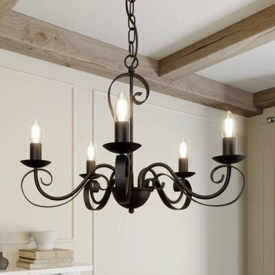 Lampadario a soffitto Shervan Lindby, dimmerabile, Marrone / Ruggine, Soggiorno / Sala da pranzo, Metallo, Antico, Lampadario Lampadario a soffitto Shervan Lindby, dimmerabile, Marrone / Ruggine, Soggiorno / Sala da pranzo, Metallo, Antico, Lampadario