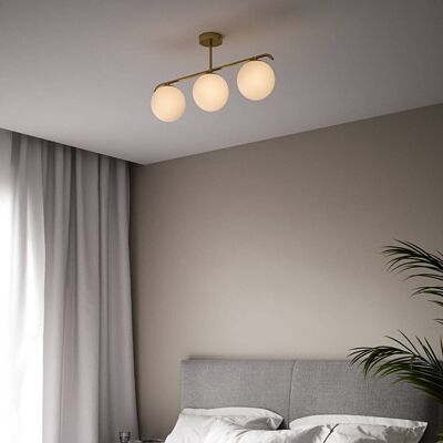 Nordlux Lampada a sospensione Grant, dimmerabile, Ottone / Oro, Soggiorno / Sala da pranzo, Vetro, Lampada a sospensione Nordlux Lampada a sospensione Grant, dimmerabile, Ottone / Oro, Soggiorno / Sala da pranzo, Vetro, Lampada a sospensione