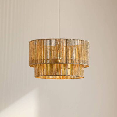 Lampada a sospensione Anuva Lindby, dimmerabile, Crema / Ambra, Soggiorno / Sala da pranzo, Carta / Lunolit / Lunopal, Campagna / Rustiche, Lampada a sospensione Lampada a sospensione Anuva Lindby, dimmerabile, Crema / Ambra, Soggiorno / Sala da pranzo, Carta / Lunolit / Lunopal, Campagna / Rustiche, Lampada a sospensione