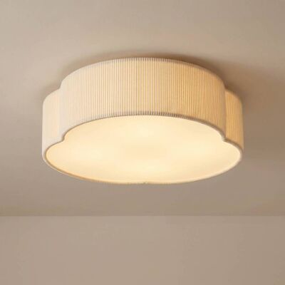 Plafoniera soffitto Winona Lindby, dimmerabile, Crema / Ambra, Soggiorno / Sala da pranzo, Tessuto / Stoffa / Seta, Plafoniera Plafoniera soffitto Winona Lindby, dimmerabile, Crema / Ambra, Soggiorno / Sala da pranzo, Tessuto / Stoffa / Seta, Plafoniera