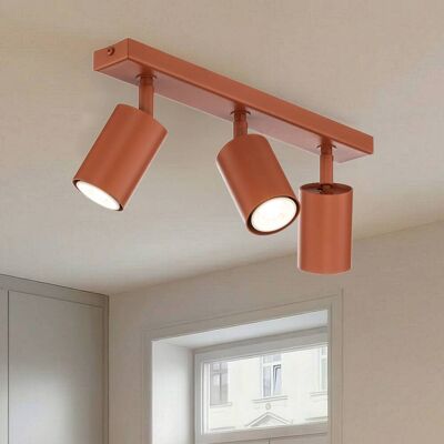 Faretto da soffitto Zoom, a 3 luci, rosso, acciaio, GU10 Zoom SIGMA, dimmerabile, Rosso, Soggiorno / Sala da pranzo, Metallo, Moderno, Faretto Faretto da soffitto Zoom, a 3 luci, rosso, acciaio, GU10 Zoom SIGMA, dimmerabile, Rosso, Soggiorno / Sala da pranzo, Metallo, Moderno, Faretto