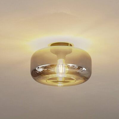 Lindby Hildur Lampada da Soffitto in Vetro - Grigio Moderno Lindby Hildur Lampada da Soffitto in Vetro - Grigio Moderno