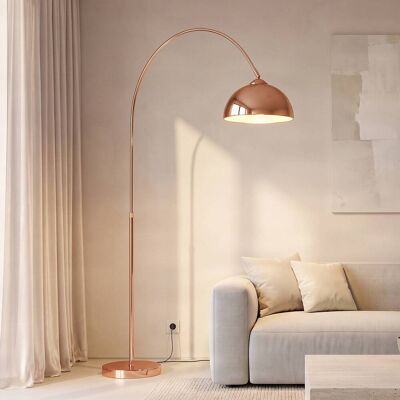Lampada ad arco Lennart Lindby, Rame, Soggiorno / Sala da pranzo, Metallo, Moderno, Lampada da terra Lampada ad arco Lennart Lindby, Rame, Soggiorno / Sala da pranzo, Metallo, Moderno, Lampada da terra