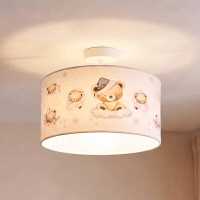 Plafoniera soffitto Kids Print Duolla, Crema / Ambra, Cameretta, Tessuto / Stoffa / Seta, Plafoniera Plafoniera soffitto Kids Print Duolla, Crema / Ambra, Cameretta, Tessuto / Stoffa / Seta, Plafoniera