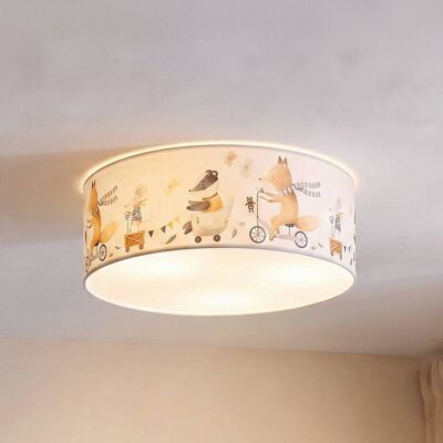Plafoniera soffitto Kids Print Duolla, Crema / Ambra, Cameretta, Tessuto / Stoffa / Seta, Plafoniera Plafoniera soffitto Kids Print Duolla, Crema / Ambra, Cameretta, Tessuto / Stoffa / Seta, Plafoniera