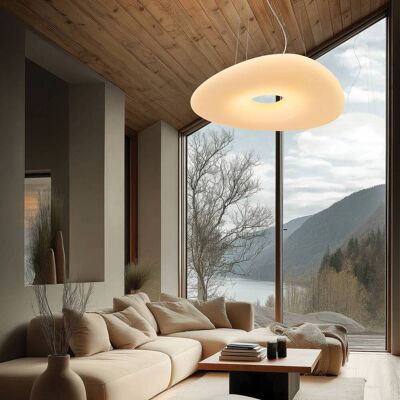 Stilnovo Lampada a sospensione Mr. Magoo, dimmerabile, Bianco / Opale, Soggiorno / Sala da pranzo, Plastica, Design, Lampada a sospensione Stilnovo Lampada a sospensione Mr. Magoo, dimmerabile, Bianco / Opale, Soggiorno / Sala da pranzo, Plastica, Design, Lampada a sospensione