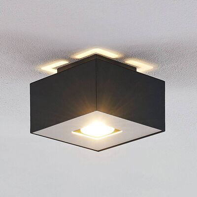 Lindby - Lampada a Soffitto Moderna Nera in Metallo con GU10 (1 Lampadina) - Lampada da soffitto Lindby - Lampada a Soffitto Moderna Nera in Metallo con GU10 (1 Lampadina) - Lampada da soffitto