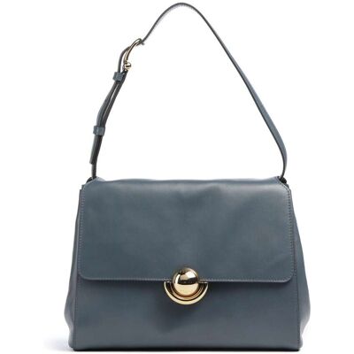 Furla Domus S vuoto Borsa a spalla blu Furla Domus S vuoto Borsa a spalla blu