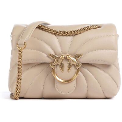 Pinko Love Puff Mini vuoto Borsa a spalla beige Pinko Love Puff Mini vuoto Borsa a spalla beige