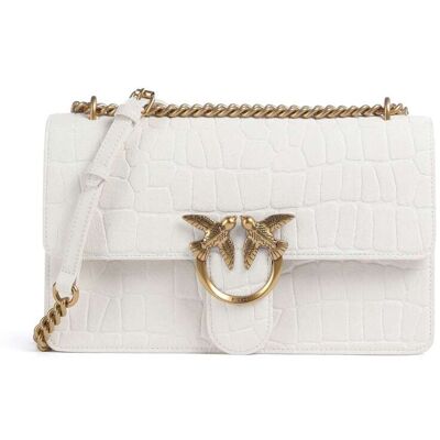 Pinko Love One Classic vuoto Borsa a spalla bianco Pinko Love One Classic vuoto Borsa a spalla bianco