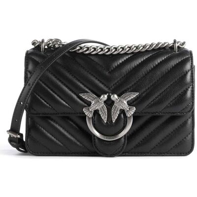 Pinko Love One Mini vuoto Borsa a spalla nero Pinko Love One Mini vuoto Borsa a spalla nero
