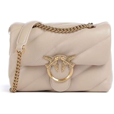 Pinko Love Puff Mini vuoto Borsa a spalla beige Pinko Love Puff Mini vuoto Borsa a spalla beige