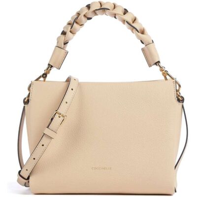 Coccinelle Boheme Grana Double vuoto Borsa a mano beige Coccinelle Boheme Grana Double vuoto Borsa a mano beige