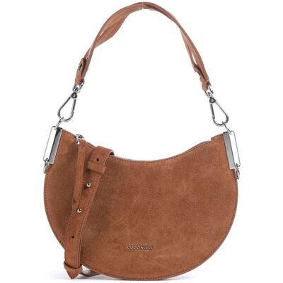 Coccinelle Sunup Suede vuoto Borsa a spalla marrone Coccinelle Sunup Suede vuoto Borsa a spalla marrone