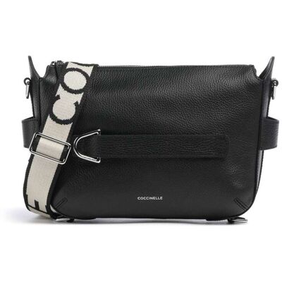 Coccinelle Gretel Ribbon vuoto Borsa a tracolla nero Coccinelle Gretel Ribbon vuoto Borsa a tracolla nero
