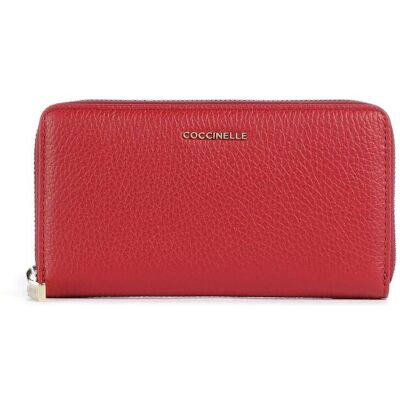 Coccinelle Metallic Soft Portafoglio rosso Coccinelle Metallic Soft Portafoglio rosso