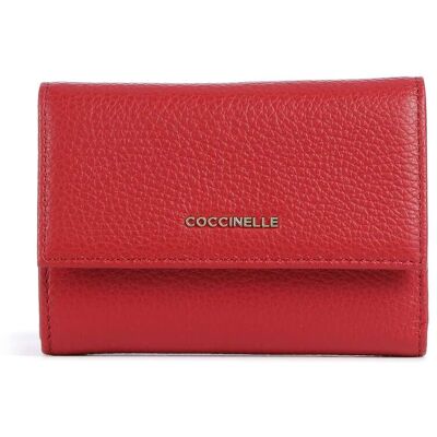 Coccinelle Metallic Soft Portafoglio rosso Coccinelle Metallic Soft Portafoglio rosso